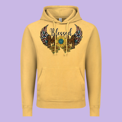Blessed Mom Vintage Hoodie Designed By Sublimationcraftshop