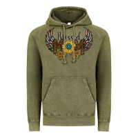 Vintage Olive blessed mom Vintage Hoodie - SublimationCraftShop