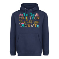 Navy i'm the nail tech they told you about bbs Heavyweight Hoodie - BundleAndBundleShop