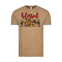 Vintage Coffee Christmas blessed mom Vintage Tee - JahusDesignShop