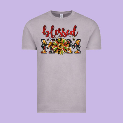 Christmas Blessed Mom Vintage Tee Designed By Jahusdesignshop