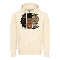 Afro Woman Smart Loved Powerful Zipper Hoodie | Teevron