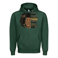 Sports Green afro woman smart loved powerful Zipper Hoodie - MaliasSmallBusiness