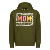 Army Green mom Premium Hoodie - JahusDesignShop