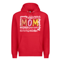 Red mom Premium Hoodie - JahusDesignShop