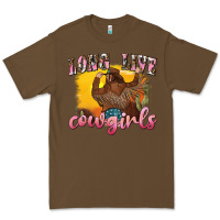 Cacao western long live cowgirls Premium Tee - texasbilliewilder
