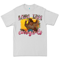 Dove Grey western long live cowgirls Premium Tee - texasbilliewilder