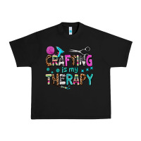 Black crafting is my therapy Urban Heavy Tee - AdoDesignShop
