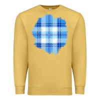 Antique Gold Winter Tartan Patch Premium Sweatshirt - BundleAndBundleShop