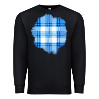Black Winter Tartan Patch Premium Sweatshirt - BundleAndBundleShop
