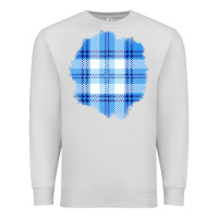 Dove Grey Winter Tartan Patch Premium Sweatshirt - BundleAndBundleShop
