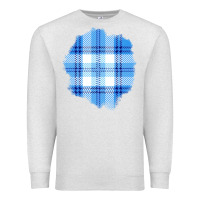 Oatmeal Heather Winter Tartan Patch Premium Sweatshirt - BundleAndBundleShop