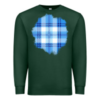 Sports Green Winter Tartan Patch Premium Sweatshirt - BundleAndBundleShop