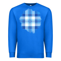 True Royal Winter Tartan Patch Premium Sweatshirt - BundleAndBundleShop