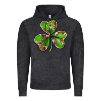 Vintage Black Cowhide leopard shamrock 4th of july Vintage Hoodie - Neo Western
