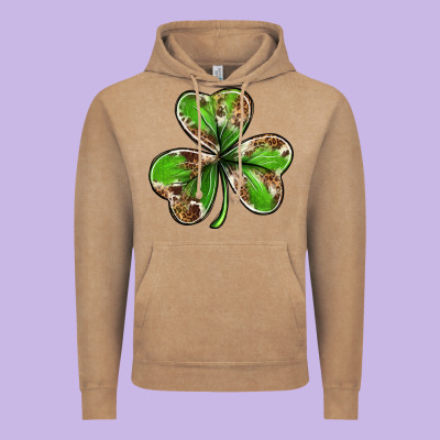 Cowhide Leopard Shamrock 4th Of July Vintage Hoodie Designed By Neo Western