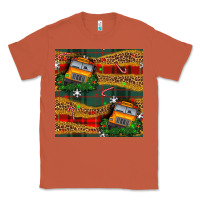 Copper christmas school bus seamless pattern Classic Tee - BundleAndBundleShop