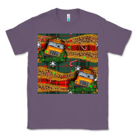 Lavender christmas school bus seamless pattern Classic Tee - BundleAndBundleShop