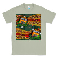 Matcha christmas school bus seamless pattern Classic Tee - BundleAndBundleShop