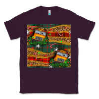 Plum christmas school bus seamless pattern Classic Tee - BundleAndBundleShop