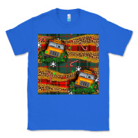 True Royal christmas school bus seamless pattern Classic Tee - BundleAndBundleShop