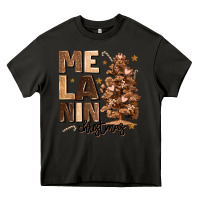Asphalt melanin christmas with christmas tree Heavy Core Tee - MaliasSmallBusiness