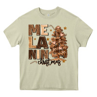 Mossy melanin christmas with christmas tree Heavy Core Tee - MaliasSmallBusiness