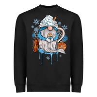 Black winter gnome coffee Heavyweight Sweatshirt - JahusDesignShop