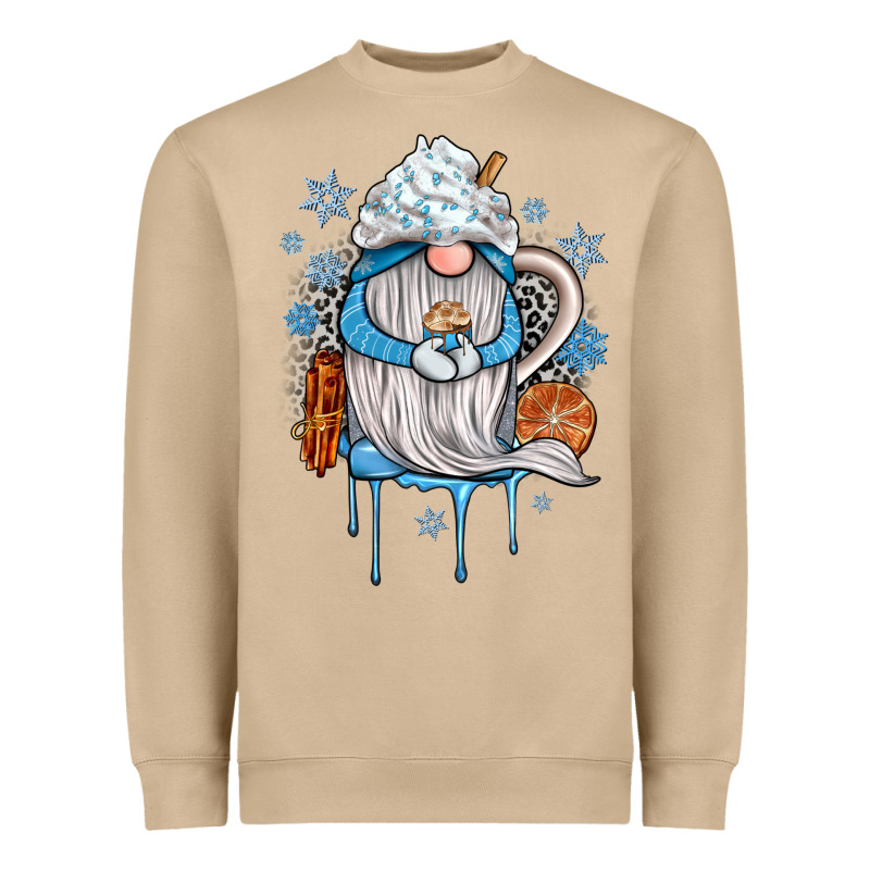 Winter Gnome Coffee Heavyweight Sweatshirt by JahusDesignShop | Teevron