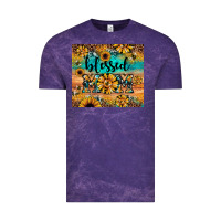 Cloud Purple blessed mom Vintage Tee - JahusDesignShop