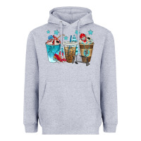 Heather Grey hockey coffee cups bbs Heavyweight Hoodie - BundleAndBundleShop