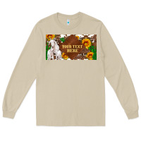 Mushroom (preview)baby goats and sunflower and cactus with cowhide license plat Long Sleeve Tee - Artiststas