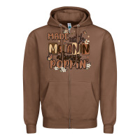 Chestnut made with melanin always poppin Zipper Hoodie - MaliasSmallBusiness