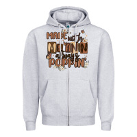 Heather Grey made with melanin always poppin Zipper Hoodie - MaliasSmallBusiness
