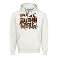 Oatmeal Heather made with melanin always poppin Zipper Hoodie - MaliasSmallBusiness