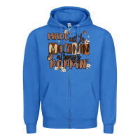 True Royal made with melanin always poppin Zipper Hoodie - MaliasSmallBusiness