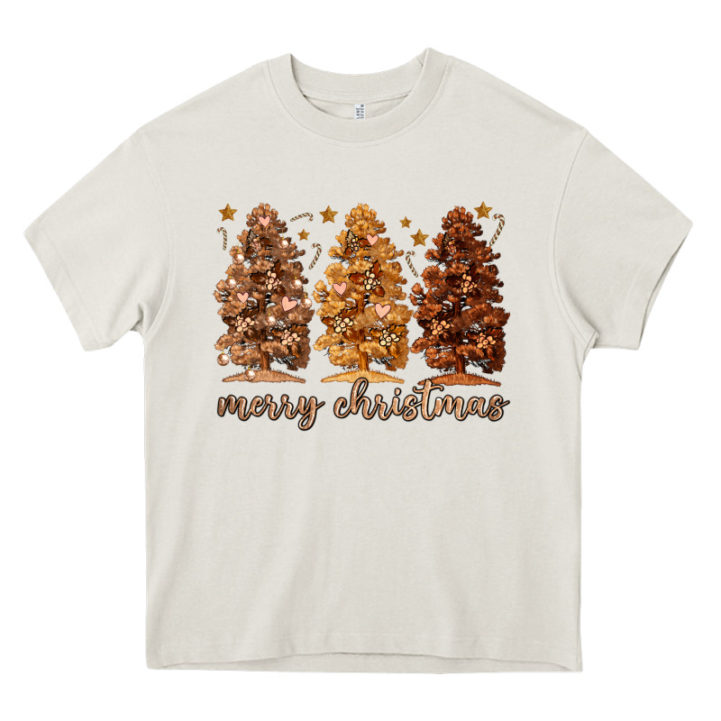 Melanin Christmas Trees Heavy Core Tee by MaliasSmallBusiness | Teevron