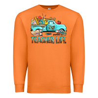 Carrot Teacher Life With Truck Premium Sweatshirt - BundleAndBundleShop