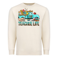 Sandshell Teacher Life With Truck Premium Sweatshirt - BundleAndBundleShop