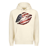 Sandshell American Flag Lips Premium Hoodie - Bettercallsaul