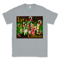 Heather Grey Christmas cocktail Classic Tee - AdoDesignShop