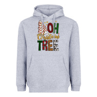 Heather Grey oh christmas tree bbs Heavyweight Hoodie - BundleAndBundleShop