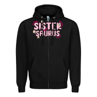Black sister saurus Zipper Hoodie - MaliasSmallBusiness