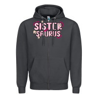 Smoke sister saurus Zipper Hoodie - MaliasSmallBusiness