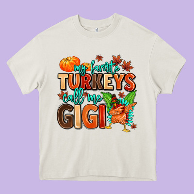 My Favorite Call Me Gigi Heavy Core Tee Designed By Maliassmallbusiness