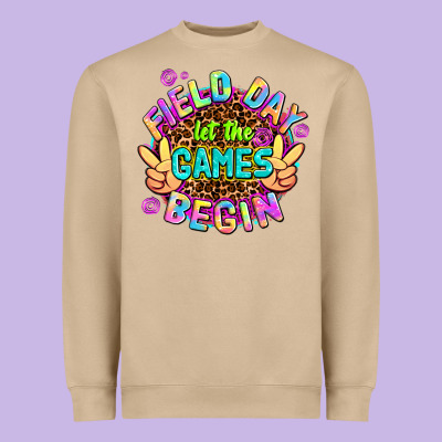 Field Day Let The Games Begin Heavyweight Sweatshirt Designed By Adodesignshop