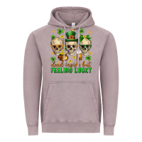 Vintage Zinc Dead inside but feeling lucky st. patricks day Vintage Hoodie - Neo Western