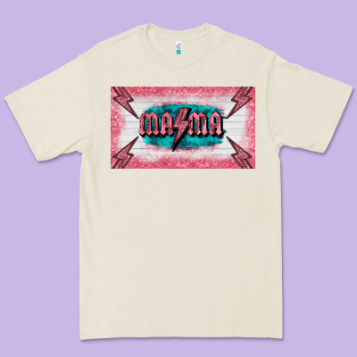 Western Mama Pink Glitter Premium Tee Designed By Barkaloodesign