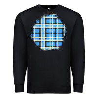 Black Winter Tartan Patch Premium Sweatshirt - BundleAndBundleShop