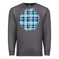 Charcoal Heather Winter Tartan Patch Premium Sweatshirt - BundleAndBundleShop